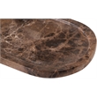Meridian Furniture Vanta Brown Genuine Marble 2pc. Tray