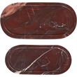 Meridian Furniture Vanta Cherry Genuine Marble 2pc. Tray