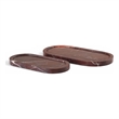 Meridian Furniture Vanta Cherry Genuine Marble 2pc. Tray