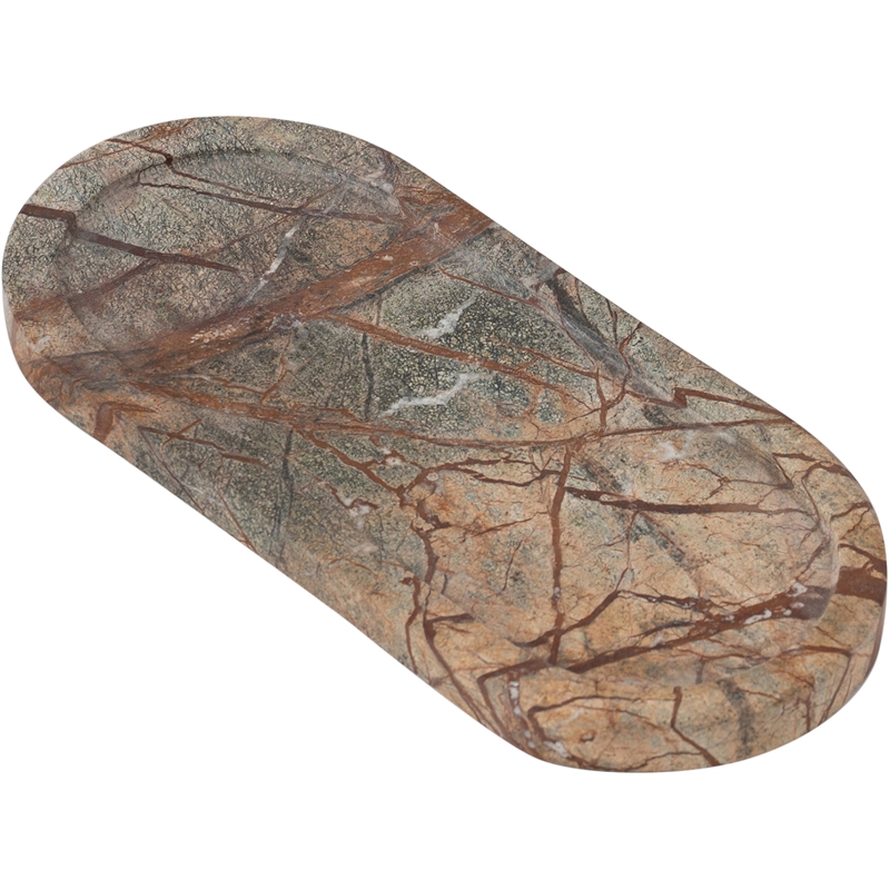 Meridian Furniture Vanta Green Genuine Marble 2pc. Tray
