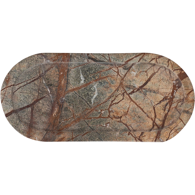 Meridian Furniture Vanta Green Genuine Marble 2pc. Tray