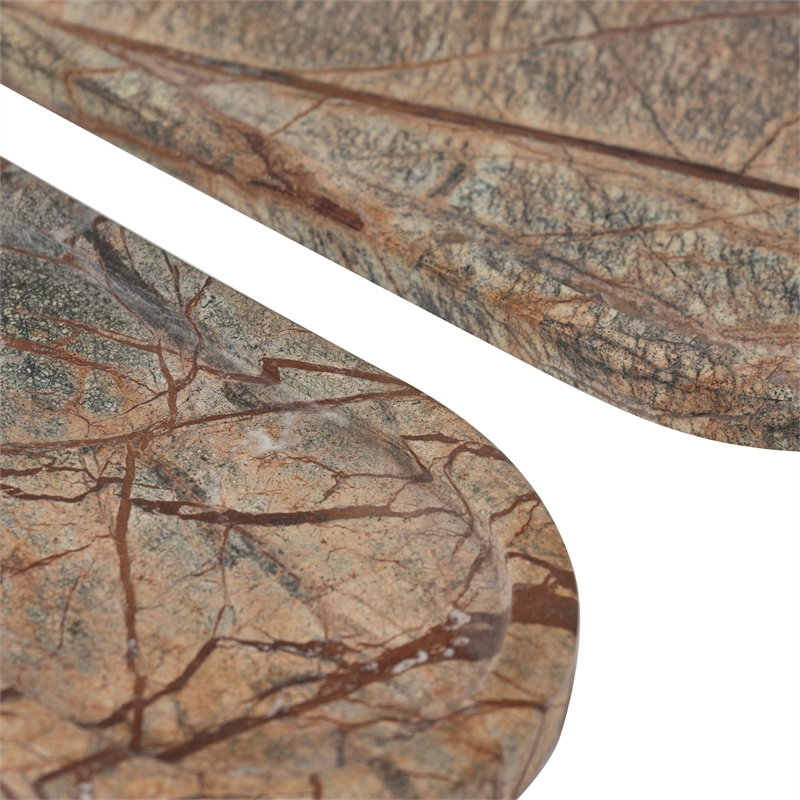 Meridian Furniture Vanta Green Genuine Marble 2pc. Tray