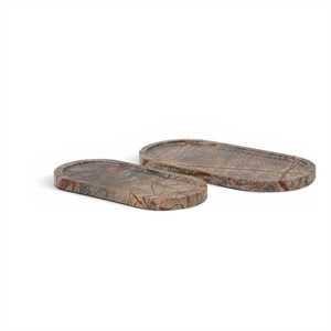Meridian Furniture Vanta Green Genuine Marble 2pc. Tray