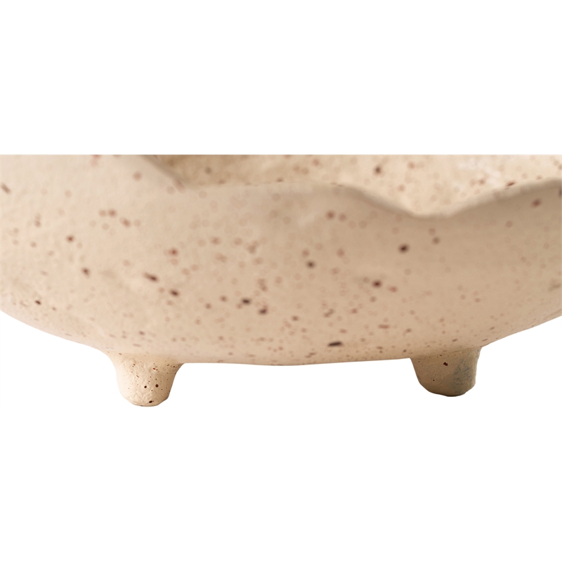 Meridian Furniture Calyx Beige Aluminum Bowl