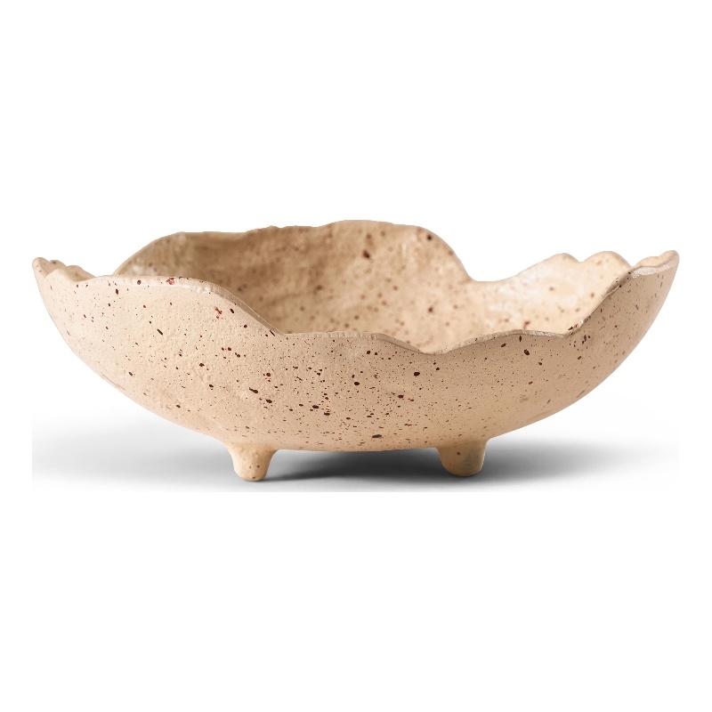 Meridian Furniture Calyx Beige Aluminum Bowl