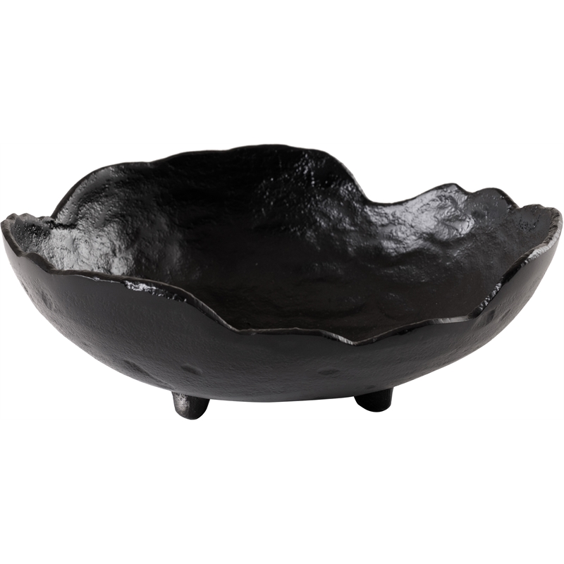 Meridian Furniture Calyx Black Aluminum Bowl