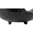 Meridian Furniture Calyx Black Aluminum Bowl