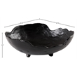Meridian Furniture Calyx Black Aluminum Bowl