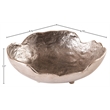 Meridian Furniture Calyx Silver Aluminum Bowl