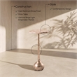 Meridian Furniture Vireo Beige Genuine Marble Top And Aluminum Base Drink Table
