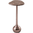Meridian Furniture Vireo Brown Genuine Marble Top And Aluminum Base Drink Table