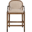 Meridian Furniture Cambria Beige Fabric Counter Stool
