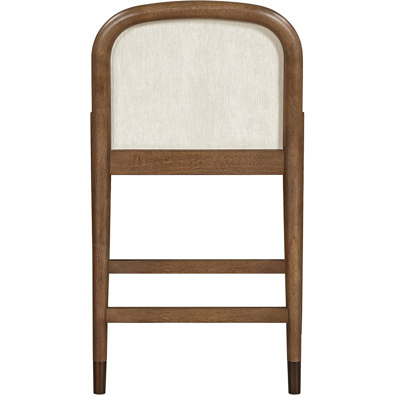 Meridian Furniture Cambria Cream Fabric Counter Stool
