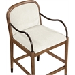 Meridian Furniture Cambria Cream Fabric Counter Stool