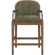 Meridian Furniture Cambria Green Fabric Counter Stool