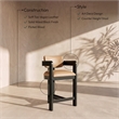 Meridian Furniture Sacha Tan Vegan Leather Upholstered Counter Stool