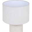 Meridian Furniture Monarca Beige Linen Textured Fabric Table Lamp