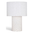 Meridian Furniture Monarca Beige Linen Textured Fabric Table Lamp