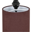 Meridian Furniture Monarca Brown Linen Textured Fabric Table Lamp
