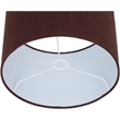 Meridian Furniture Monarca Brown Linen Textured Fabric Table Lamp