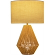 Meridian Furniture Soraya Beige Jute And Cotton Table Lamp