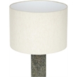 Meridian Furniture Pillar Green Genuine Marble / Linen Textured Table Lamp