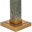 Meridian Furniture Pillar Green Genuine Marble / Linen Textured Table Lamp