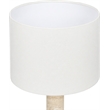 Meridian Furniture Opaline Travertine And Linen Textured Table Lamp