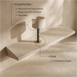 Meridian Furniture Opaline Green Genuine Marble / Linen Textured Table Lamp