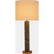 Meridian Furniture Opaline Green Genuine Marble / Linen Textured Table Lamp