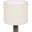 Meridian Furniture Opaline Green Genuine Marble / Linen Textured Table Lamp