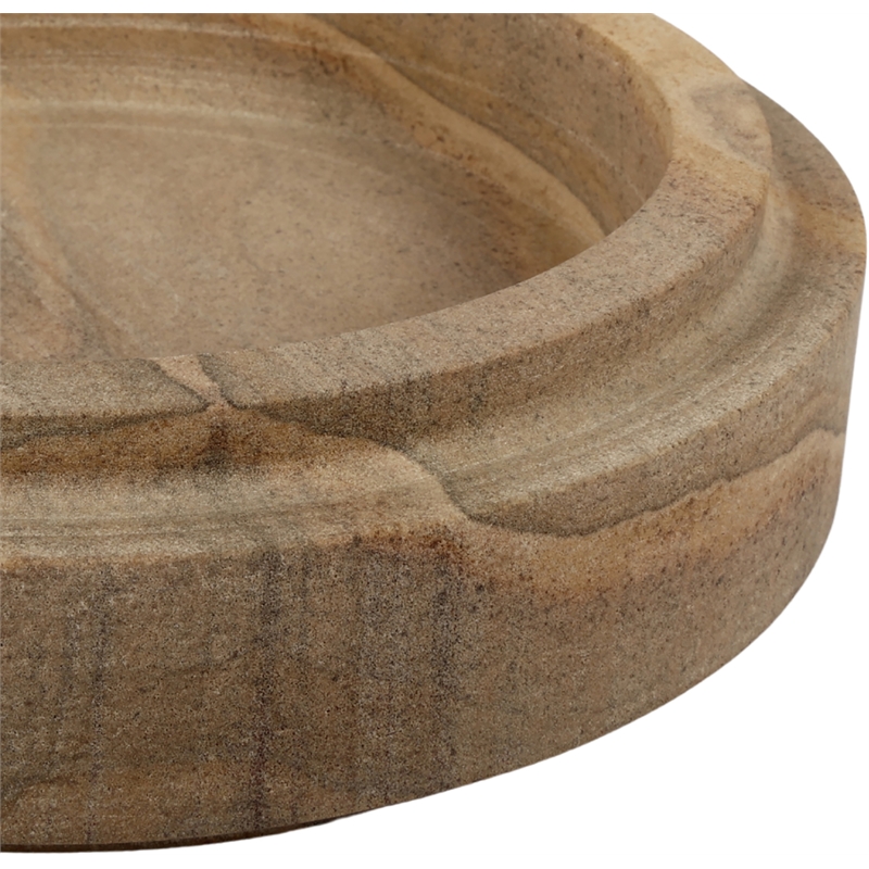 Meridian Furniture Parsons Rainbow Sandstone Bowl