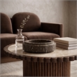 Meridian Furniture Parsons Grey Travertine Bowl