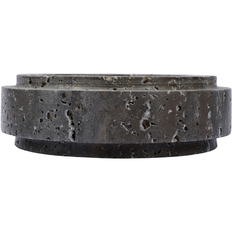 Meridian Furniture Parsons Grey Travertine Bowl