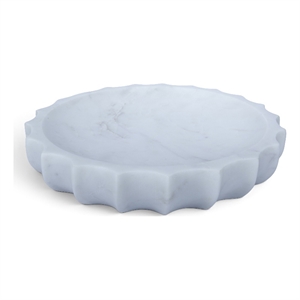 Meridian Furniture Murray White Genuine Marble Bowl