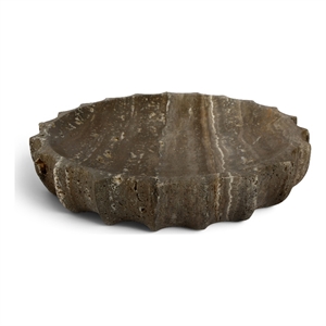 Meridian Furniture Murray Grey Travertine Bowl