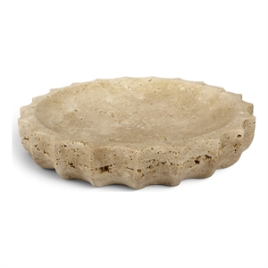 Meridian Furniture Murray Beige Travertine Bowl