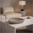 Meridian Furniture Whelan Grey Travertine Bowl