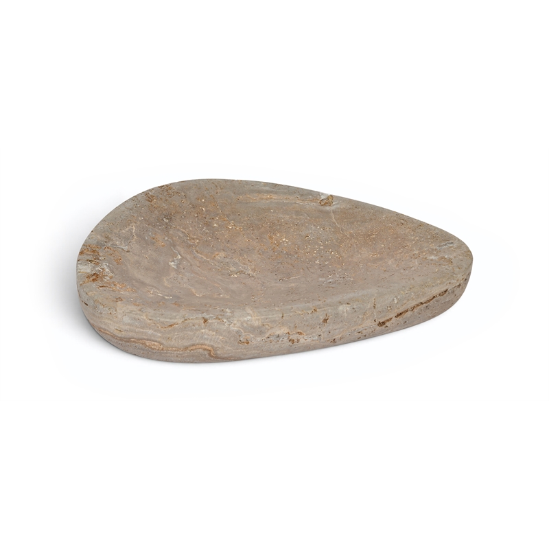 Meridian Furniture Whelan Grey Travertine Bowl