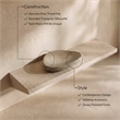 Meridian Furniture Whelan Grey Travertine Bowl
