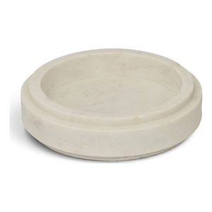 Meridian Furniture Parsons White Genuine Marble Bowl