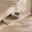 Meridian Furniture Parsons Beige Travertine Bowl