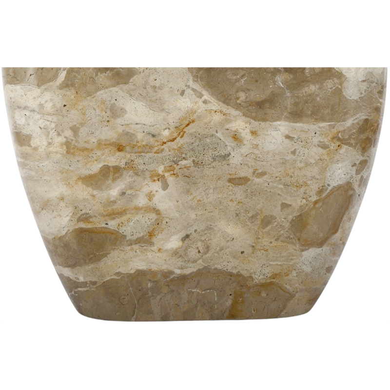 Meridian Furniture Sadie Beige Genuine Marble Vase