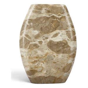 Meridian Furniture Sadie Beige Genuine Marble Vase