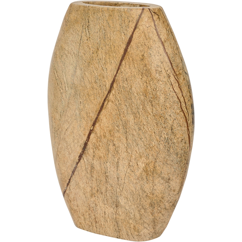 Meridian Furniture Sadie Brown Genuine Marble Vase