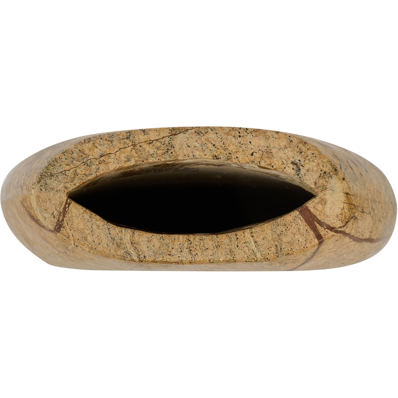 Meridian Furniture Sadie Brown Genuine Marble Vase