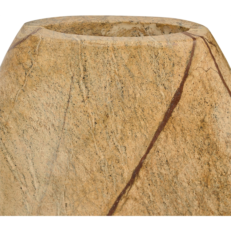 Meridian Furniture Sadie Brown Genuine Marble Vase