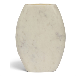 Meridian Furniture Sadie White Genuine Marble Vase