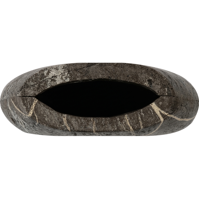 Meridian Furniture Sadie Grey Travertine Vase