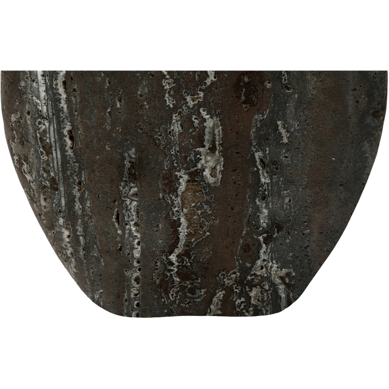 Meridian Furniture Sadie Grey Travertine Vase